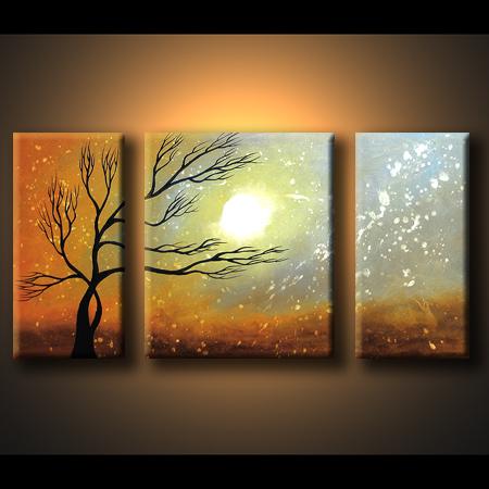 Dafen Oil Painting on canvas tree -set431